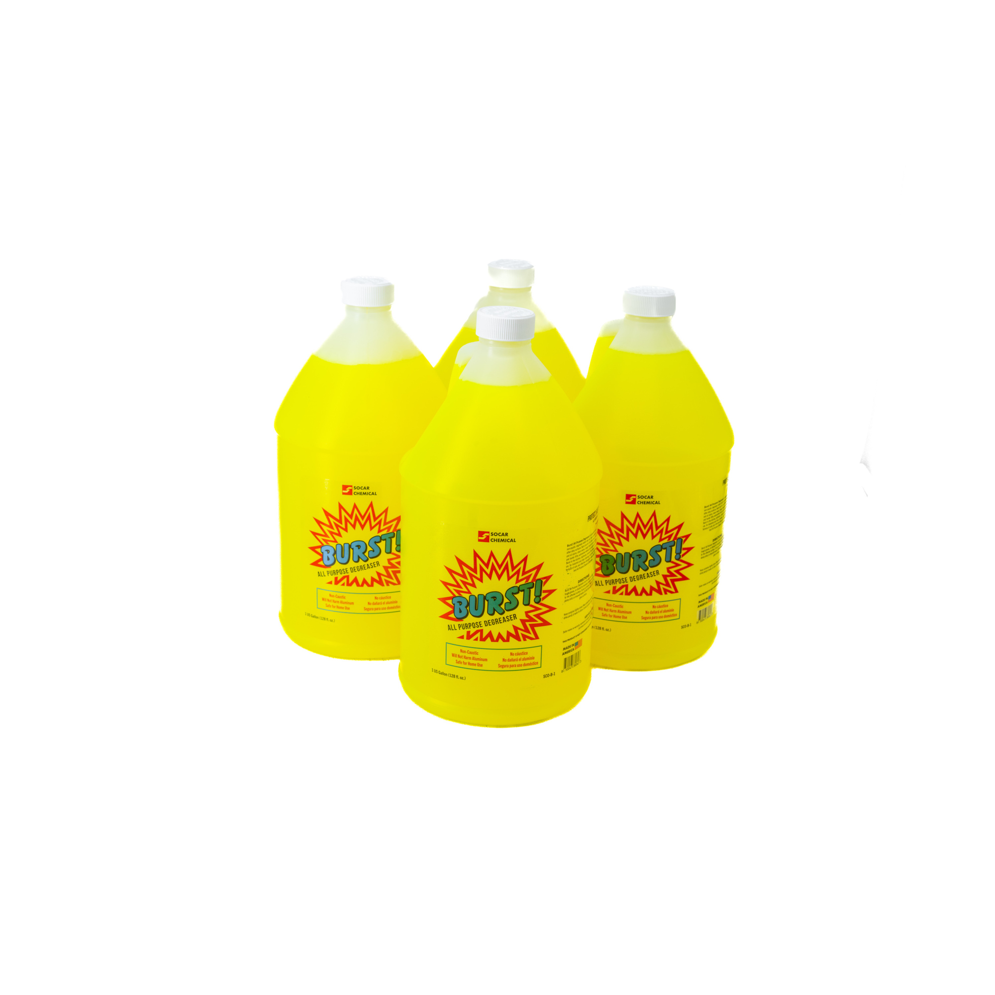 SOCAR Burst All-Purpose Degreaser - Safe on Aluminum, 4 Gallons, Model# SCO-B-4